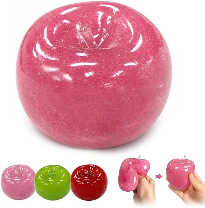 Slushy Apple Squishy Stress Balls, Malt Sugar Fidget Toy for Kids
