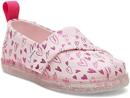TOMS Girls Alpargata Loafer Flat, Pastel Pink, 4 Toddler | Image 1