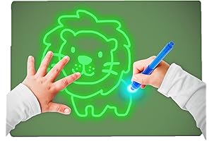 Fun Magnetic Drawing Board Glow in Dark with Light - Drawing Tablet, Educational Gift