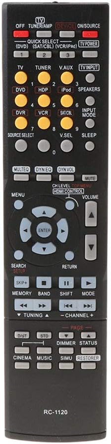 Remote Control Replacement For RC-1120 RC1120 AVR-590 For Smart Television Controller Home Theater Systems Accessorie Remote Control Boats For Pools And Lakes For Kids 6-10