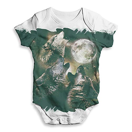 TWISTED ENVY Funny Baby Clothes Wolfpack Moon