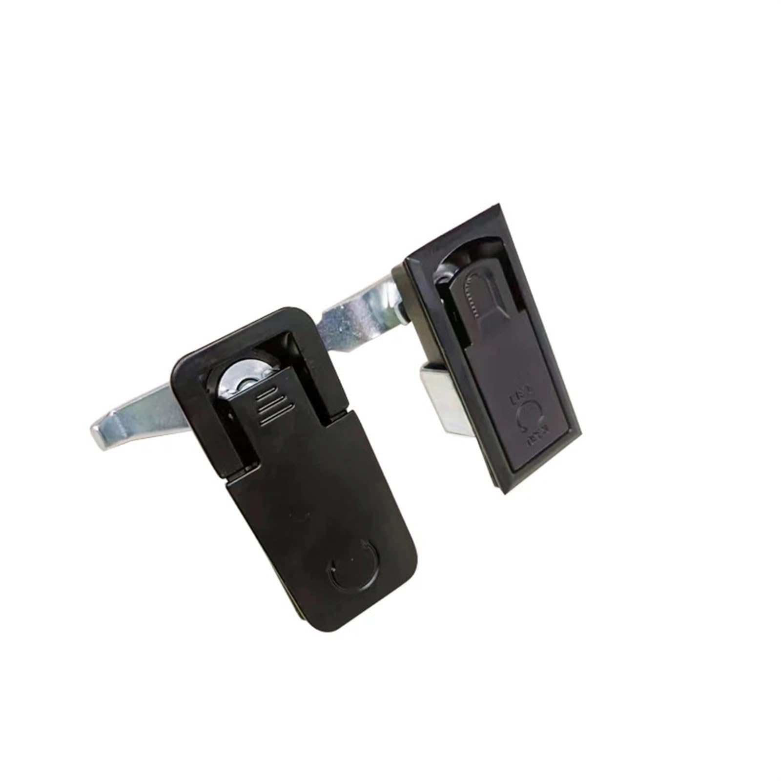 MS726-1 Zinc Alloy Plane BIack Cinet Lock Industrial Distribution Box Mailbox Flat Locks(4pcs-Zinc-1)