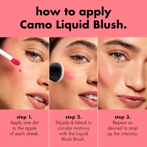 Image of e.l.f. Camo Liquid Blush, Comin' In Hot Pink | Long-lasting Liquid Blush For High-pigment Color, Creates A Soft, Dewy Finish, Vegan & Cruelty-free, Comin' In Hot Pink