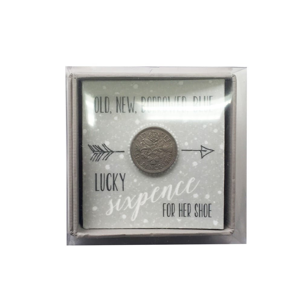East Of India Blue Lucky Sixpence