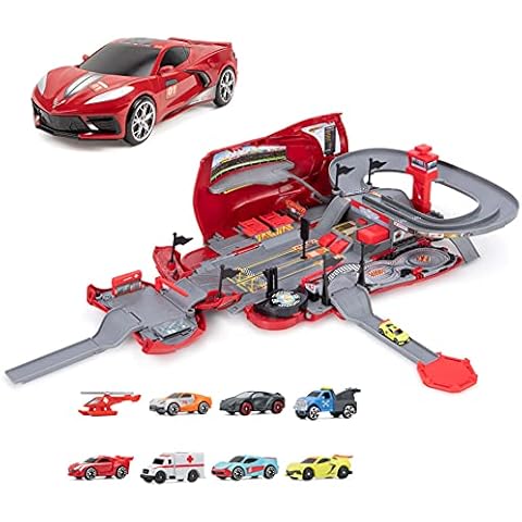 Micro Machines Corvette Raceway Transforming Corvette into Raceway Playset - Toy Cars for Kids and Collectors - Collect Them All - Amazon Exclusive Cover