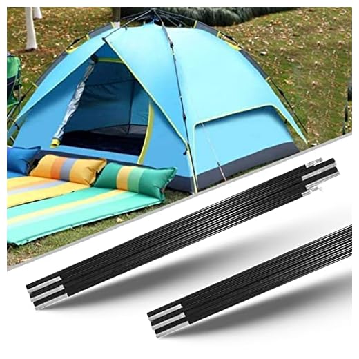 HITECHLIFE Varilla Tienda Arco 7 Mm, Poste Fibra Vidrio Repuesto, Soporte Camping, Postes Ligeros Para Aventureros Que Viajan, Accesorios Equipo