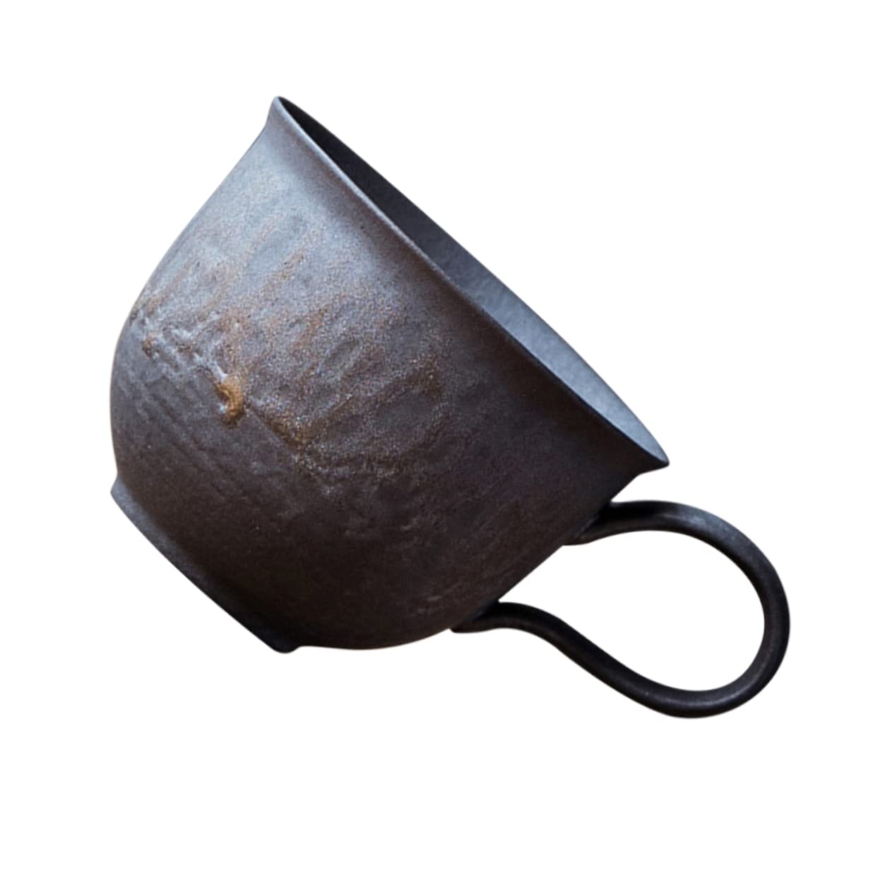 Taza de espresso retro con asa antideslizante térmica para frío y calor