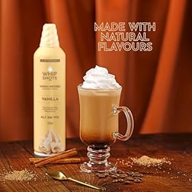 VANILLA WHIPSHOTS | Vodka Infused Whipped Cream | 10% ABV | 200ml | Party like Cardi B | Made to be shared | Shots, Cocktails, Boozy Brunch, Party – Whipshots