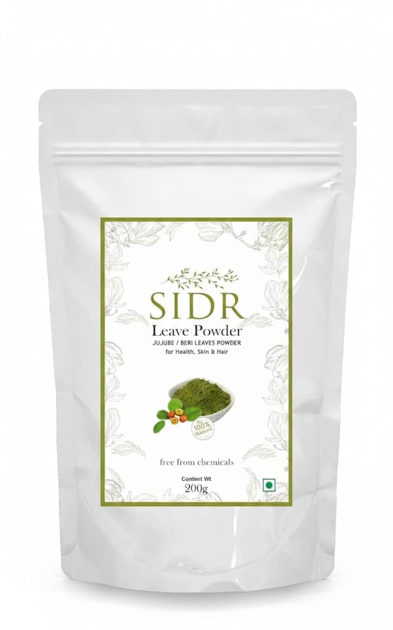 Leaves Powder Sidr for Skin & Hair/Beri ka Patta Powder 200g (pack of 1) 100% Natural & Pure