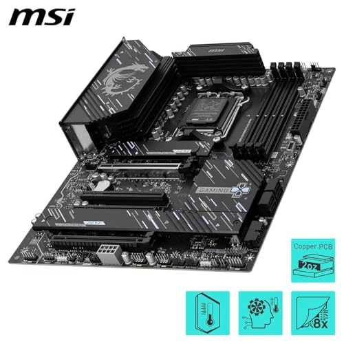 Image of MICRO CENTER AMD Ryzen 9 9950X CPU Processor with MSI X870E Gaming Plus WiFi Motherboard (ATX, AM5, DDR5, PCIe 5.0, M.2 Gen5, Wi-Fi 7)