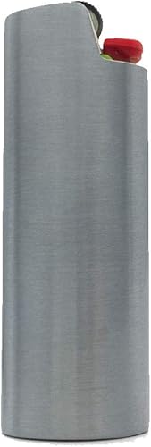 Miniatura 31 de Fundas de metal para encendedores, funda para BIC tamaño completo encendedor J6 mate color básico regalo de bricolaje (azul)