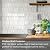 Vamos Tile Long Hexagon Peel and Stick Backsplash Tile - 10 Sheets Stick on Backsplash for Kitchen and Bathroom 12.4 x 12 Inch Glossy Wood Grain PVC Self Adhesive Mosaic Wall Tiles