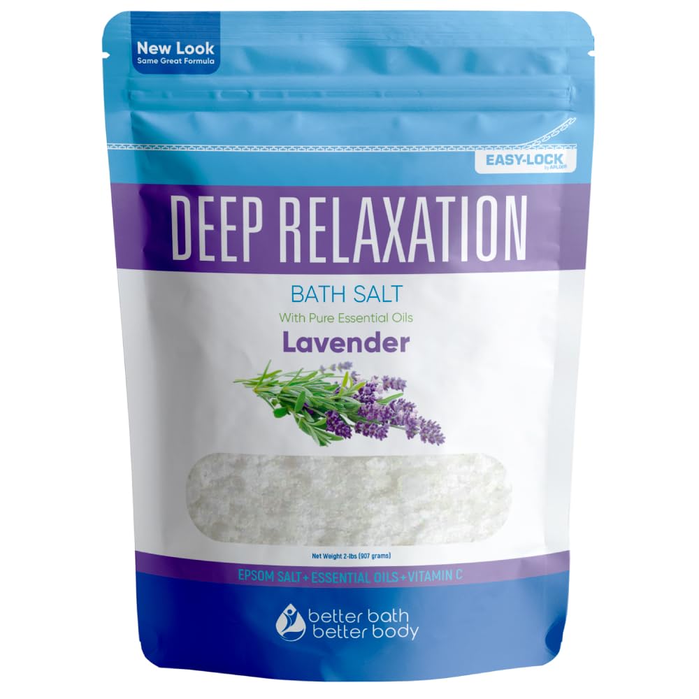 Deep Relaxation Bath Salt 32 oz Lavender