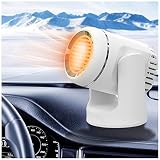 TOTLAC Chauffage de Voiture 12 V 120 W Qui se Branche sur l'allume-Cigare, dégivreur de Pare-Brise Portable, désembuage Rapide Rotatif à 360° pour Pare-Brise de Voiture, Ventilateur de refroidissem