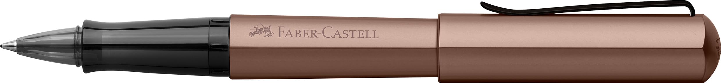 FABER-CASTELL 140585 - Bolígrafo roller Hexo, bronce, 0,5 mm, 1 punta