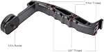 Handheld Gimbal Grip with Cold Shoe for Mounting Monitors, Microphones, LED Light, L Bracket Single Handle Grip for Crane for Ronin S Gimbal Stabilizer Arm
