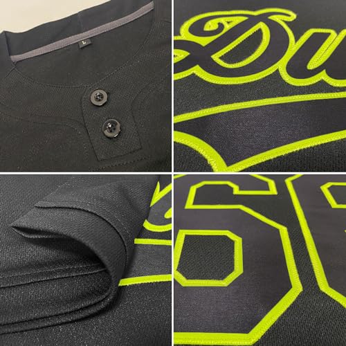 Custom Baseball Jersey Stitched Personalized Name Number Hip Hop Athletic V-Neck Pullover Shirts miniatura 6