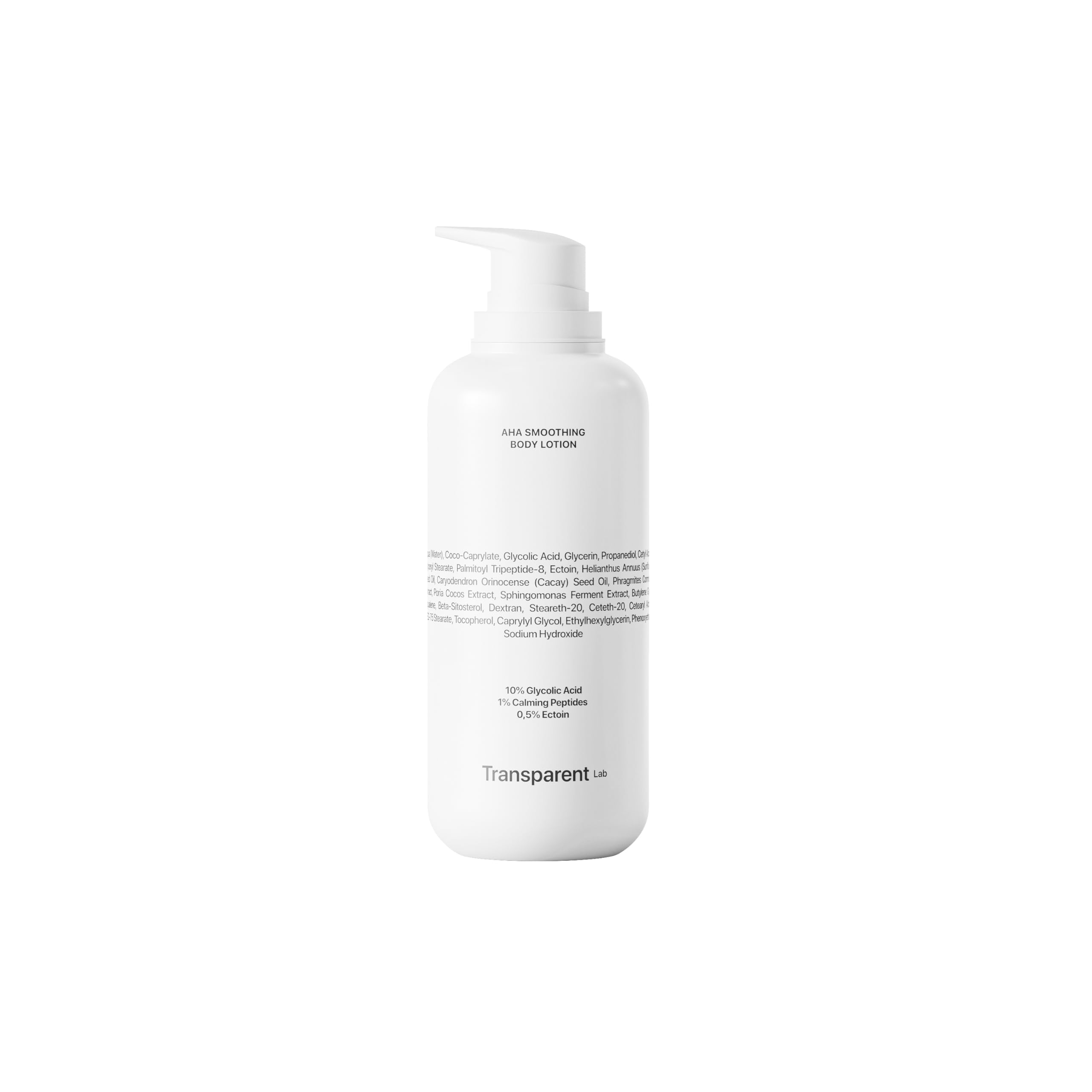 TRANSPARENT LAB AHA SMOOTHING BODY LOTION - Skin Smoothing Body Lotion, Clear, 400 ml (Pack of 1)