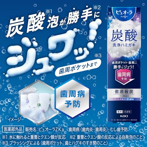 ピュオーラ ピュオーラ 炭酸ハミガキ 95g の商品画像 2