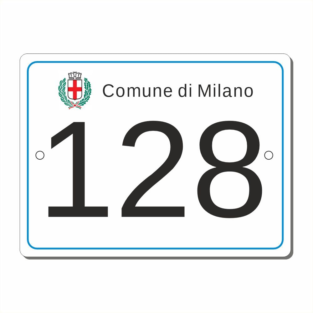 Targa civico esterno personalizzata varie misure