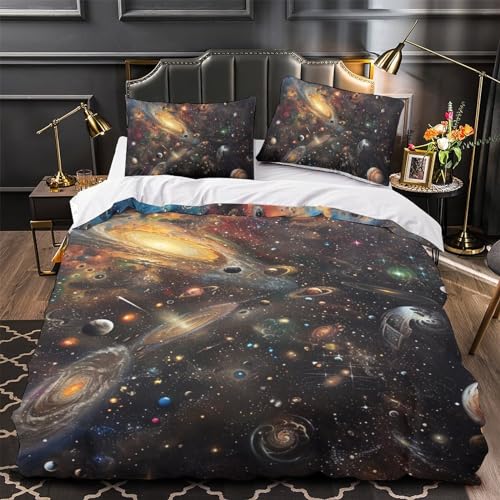 Housse de couette avec impression 3D ciel pour s'endormir avec sérénité - 4