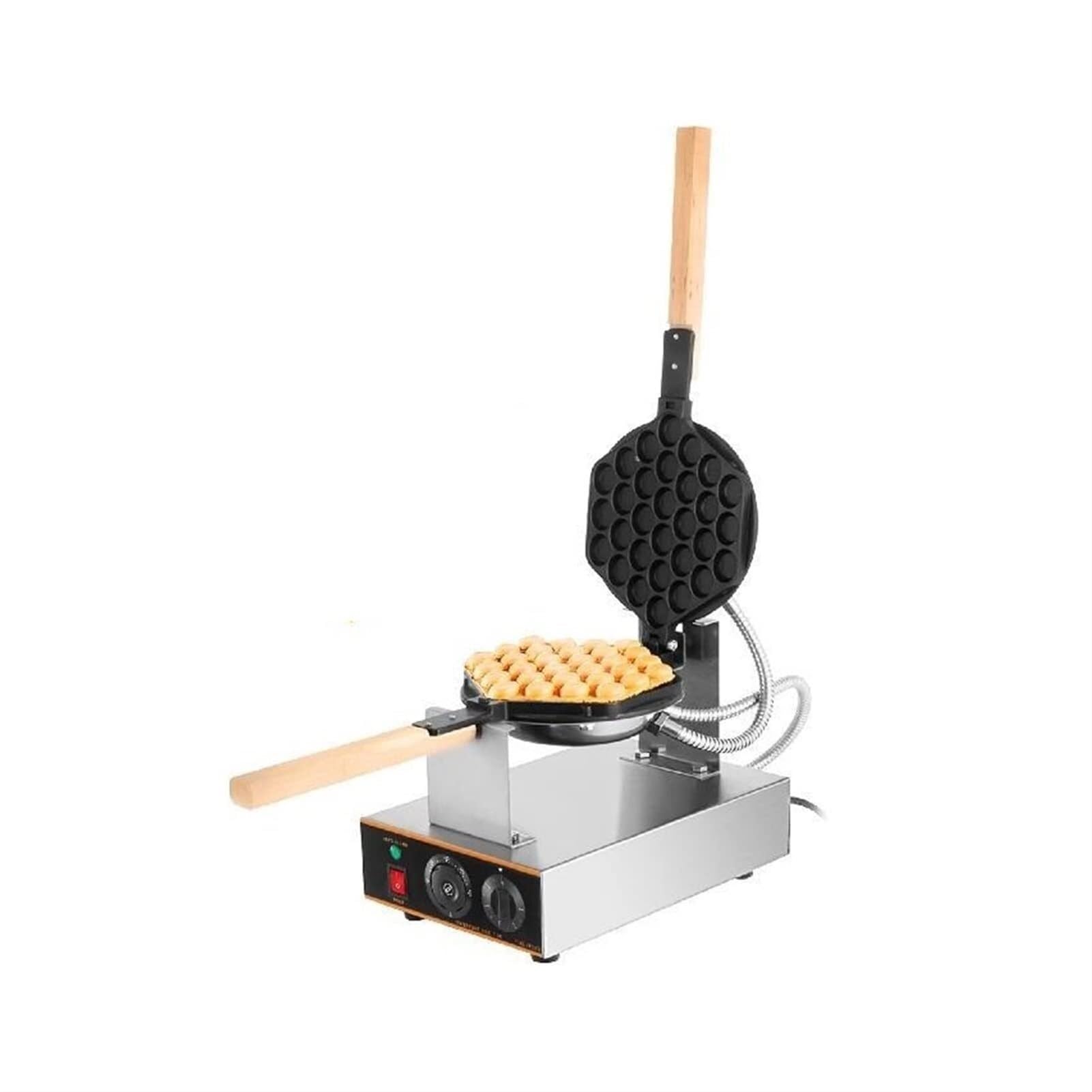 Máquina para Hacer gofres de Burbujas de Huevo de 1400 W, eléctrica Comercial, Antiadherente, para Hornear Pasteles, Huevos, inflados, electrodoméstico de Cocina para el hogar, fác,