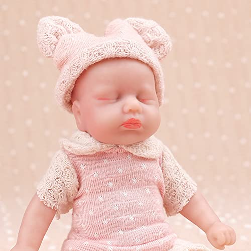 IVITA Poupée Reborn Mini Tout Le Corps en Silicone Bébé Nouveau-né Véritable Fille Douce Poupée Bébé Fait à la Main