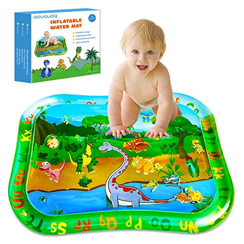 Juego Agua Bebe Colchonetas Alfombra de Agua Inflable Dinosaurio Estera de Juego, Adecuado para niños Cojin bebes pequeños(39.4 * 31.5in)