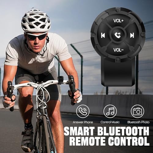 Mando de control remoto de música Bluetooth para manillar de bicicleta con botón impermeable 4