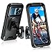 TEUEN Porta Cellulare Bici Impermeabile Universale Porta Cellulare Moto 360°Rotazione Face/Touch ID&Aggiornamento Base Senza Utensili Portacellulare per Bicicletta Compatibile con 4.0"-6.8" Smartphone