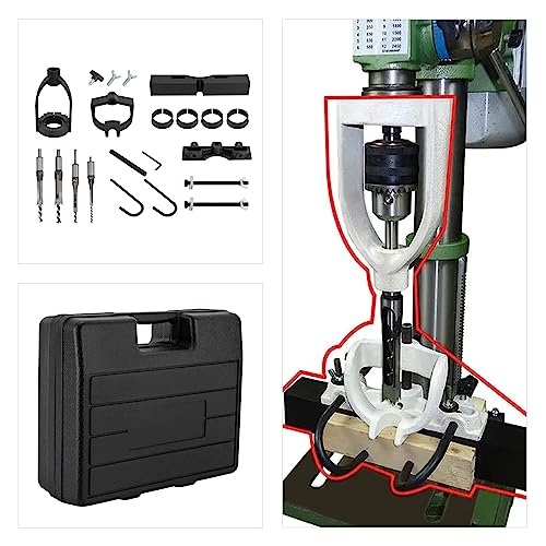 Mortising Attachment for Drill Press 4 Model Drills Chisel Set Mortise and Tenon Tools Wood Working Mortise Machine Attachment Drill Press Mortising Attachment Kit