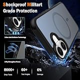 AOKUMA Magnetic Case for iPhone 17, Phone Case With 2 Pack Screen Protector,Support Magsafe.Shockproof Military-Grade Protection,Wireless Charging Phone Case(Black) - Image 3