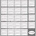 EBANKU 24 Styles Quick Makeup Eyebrow Stencils, 48 Pairs Non-Woven Eyebrow Shaping Stencils, Multiple Mixed Shapes Eyebrow Template Stickers DIY Makeup Guide Template Tools