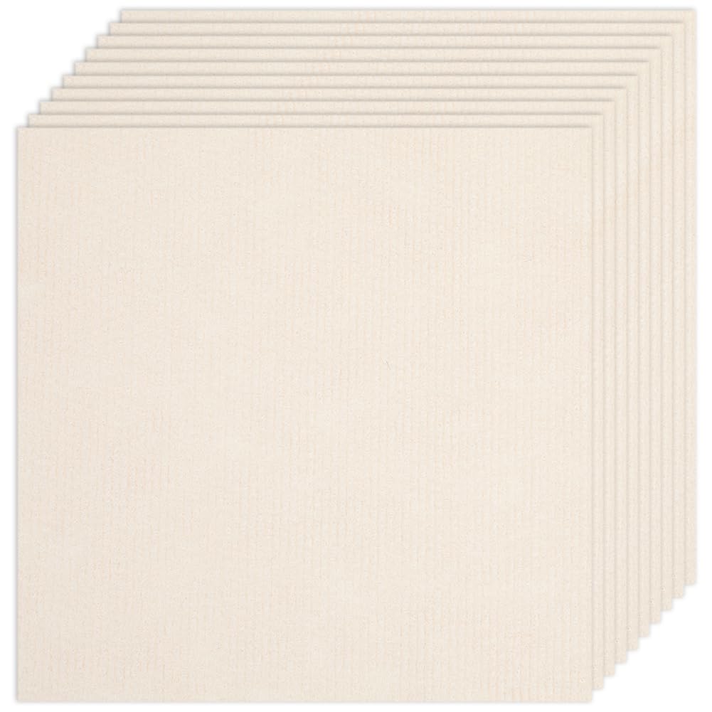 CREATCABIN 10Pcs Carpet Tiles Peel and Stick 12" x 12" Square Carpet Floor Tile Non-Slip Soft Padded Carpet Tiles Self Adhesion Floor Mat for DIY Flooring Home Pets Living Room Bedroom Kitchen Beige