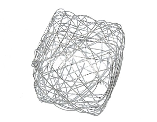 Steingaesser 80425 08 7200 Fil Cube 3 cm, 9 pièces, Argent, métal, 4 x 4 x 4 cm