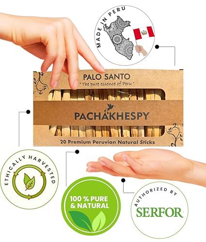 Palo-Santo-Sticks-Authentic-Smudging-Peru-20-Pack-for-Energy-Cleansing-Aromatherapy-Meditation-100-Natural-Ethically-Sourced-Sustainable-Holy-Wood-Wild-Harvested-Premium-Palo-Santo-Incense-Quality Palo Santo Sticks Authentic Smudging Peru 20 Pack for Energy Cleansing Aromatherapy Meditation 100 Natural Ethically Sourced Sustainable Holy Wood Wild Harvested Premium Palo Santo Incense Quality