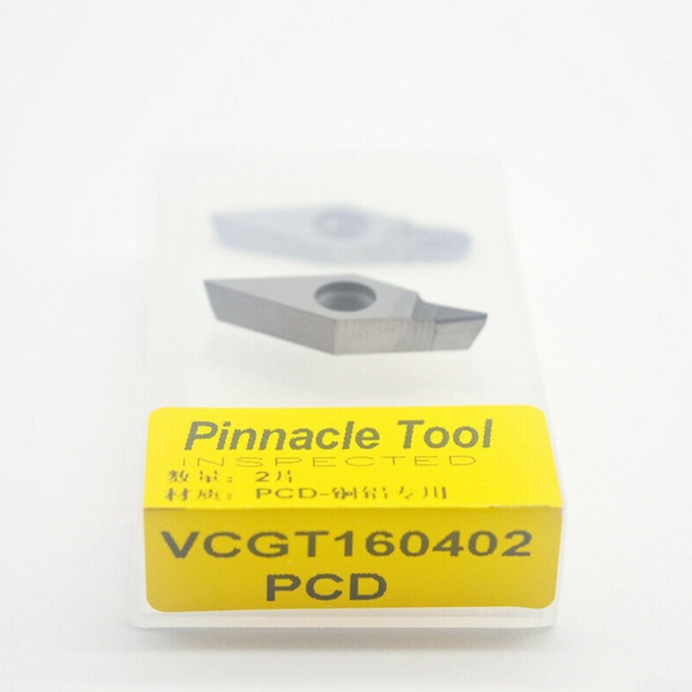 Precision VCGT160402 PCD-Einsätze für CNC-Kupfer, polykristallines Drehen, 2-teiliges Set