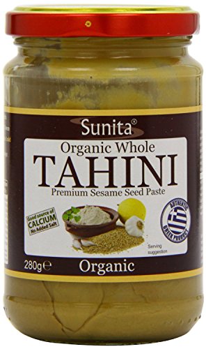 Sunita Organic Whole Tahini Sesame Seed Spread - Made in Greece - Natural - Vegan Friendly - 280g