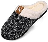 IceUnicorn Winter Hausschuhe Herren Damen Memory Foam Plüsch Wärme Home rutschfeste Slippers wollähnliche für Drinnen und Draußen