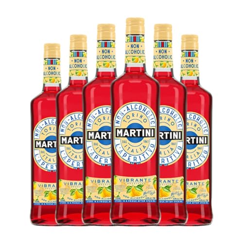 Vermut Martini Vibrante Sin Alcohol 75 cl (Caja de 6 Botellas de 75 cl)