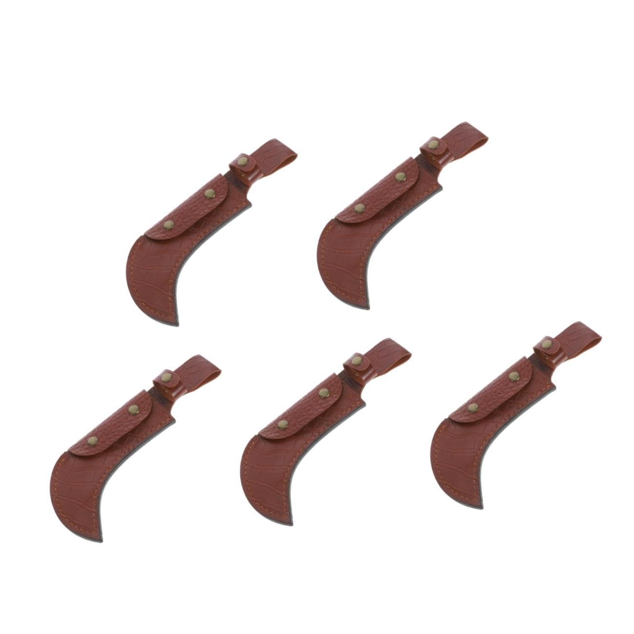 5piezas Cuchillo Multifuncional Funda De Pu Para Protector De De Melón y Accesorio De Cocina Práctico y
