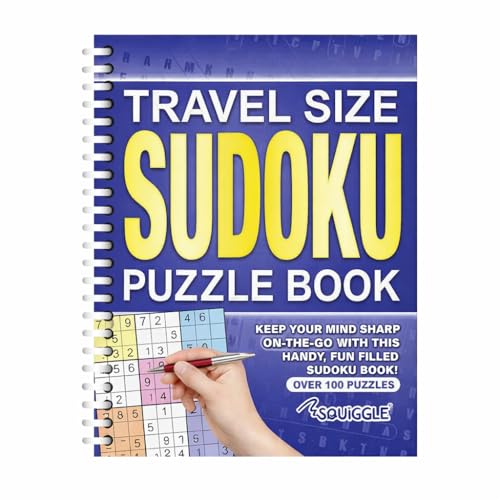 Sixstore Sudoku - Libro de rompecabezas de tamaño A5 con espiral, color morado oscuro