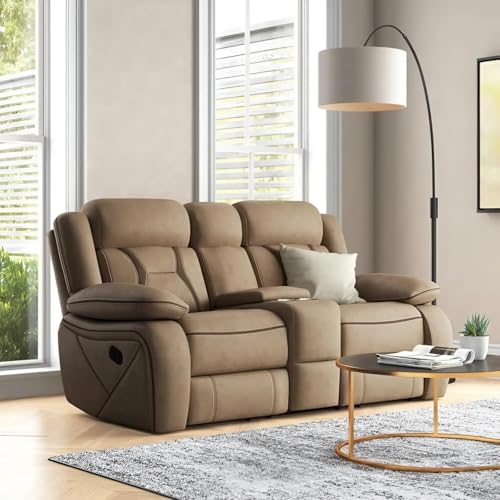 Torque - Pawel Recliner Sofa 2 Seater- Beige | Leatheratte 2 Seat...