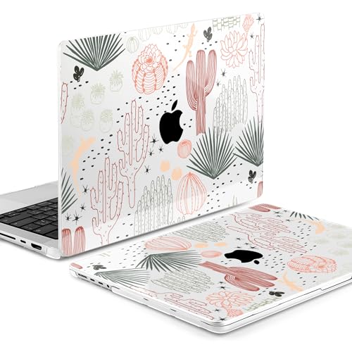 Image of MEEgoodo Case for MacBook Pro 16 inch 2026 2024 2023 2021, Laptop Hard Shell Compatible with M5 M4 M3 M2 M1 Pro /Max Chip, Fit Model A3429 /A3428 /A3403 /A3186 /A2991 /A2780 /A2485, Cacti