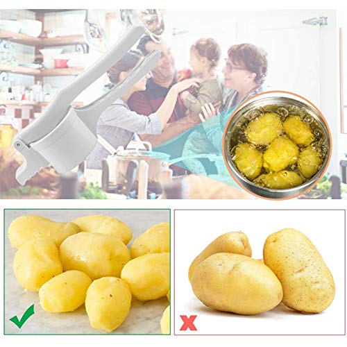Aardappelpers Maken Stamper Aardappelpuree Wit Multifunctionele Professionele Stamper Aardappelpers met Verwisselbare… - Image 7
