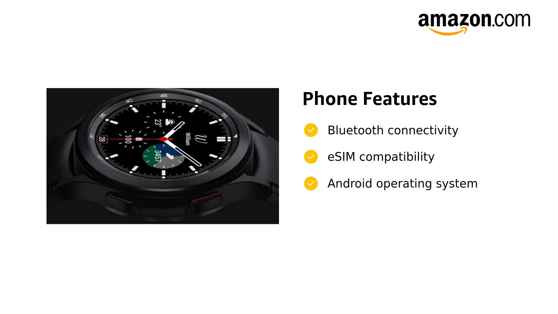 Amazon.com: SAMSUNG Galaxy Watch 4 Classic 42mm SM-R880
