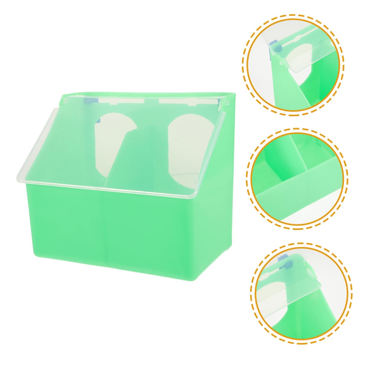 SUPVOX 6piezas Comedero para Pájaros Colgante De Alimentador Multifuncional para Aves para y Cotorras De Instalar y Resistente Accesorios para Jaulas De