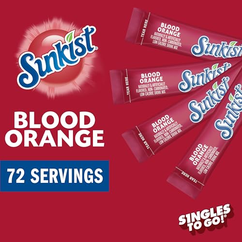 Image of Singles To Go! Sunkist Drink Mix, Blood Orange, 72 Packets