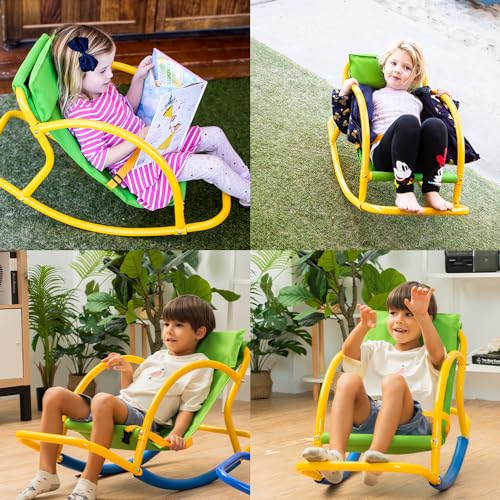 Platports PLATPORTS-004 Kids Saucer Chair Seesaw - Teeter Totter For Outdoor Play - Toddler Chaise Lounge Reading Chair thumb #3