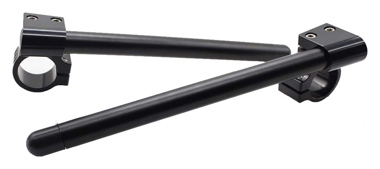 Alzas Manillar Motocicleta Manillar Elevador De Motocicleta Clip-Ons Barras De Manillar De Horquilla Clip Ons Manillar De Motocicleta Universal CNC De Aluminio(Riser Black 37mm)